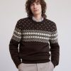 Men r.w. & co. Sweaters & Cardigans | Long-Sleeve Crew-Neck Sweater With Navajo Pattern Brush Hounds Multi