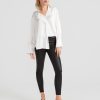 Women belle & bloom Blouses & Shirts | Belle & Bloom Gemini Waterfall Shirt White