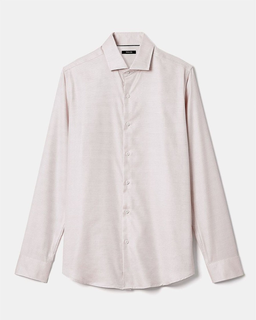 Men r.w. & co. Shirts | Slim-Fit Dobby Dress Shirt Ash Rose