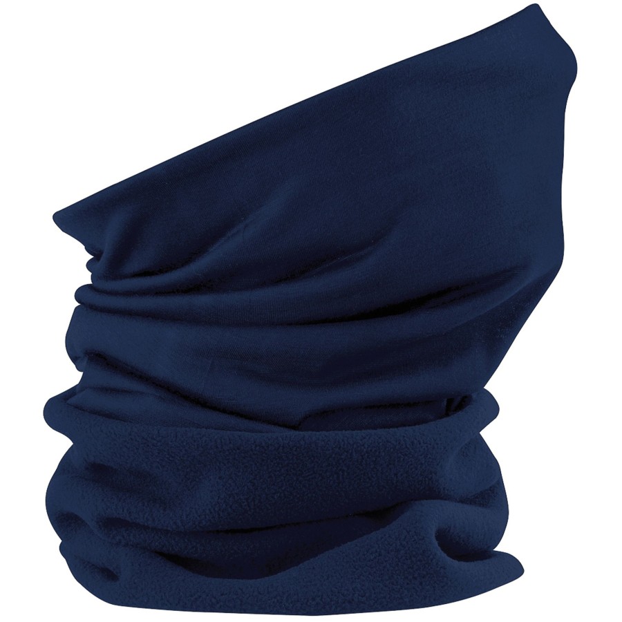 Women beechfield Hats, Gloves, & Scarves | Beechfield - Ladies/Womens Multi-Use Suprafleece Morf Dark Blue