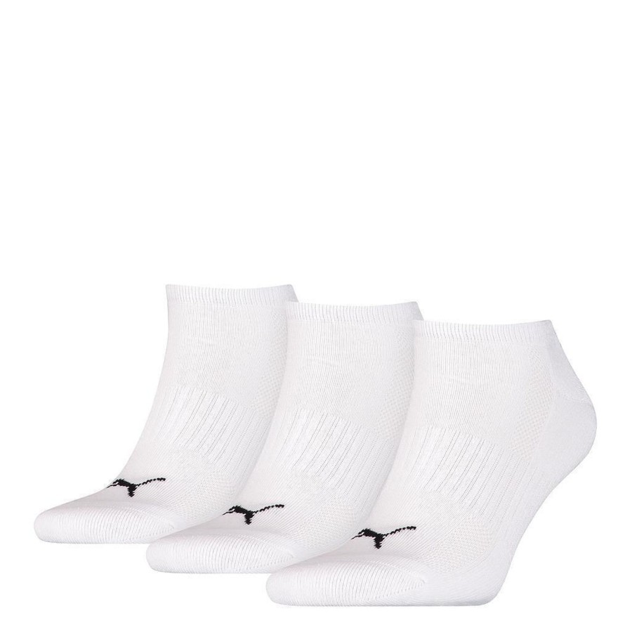 Men puma Socks | Puma - Unisex Adult Cushioned Trainer Socks (Pack Of 3) White