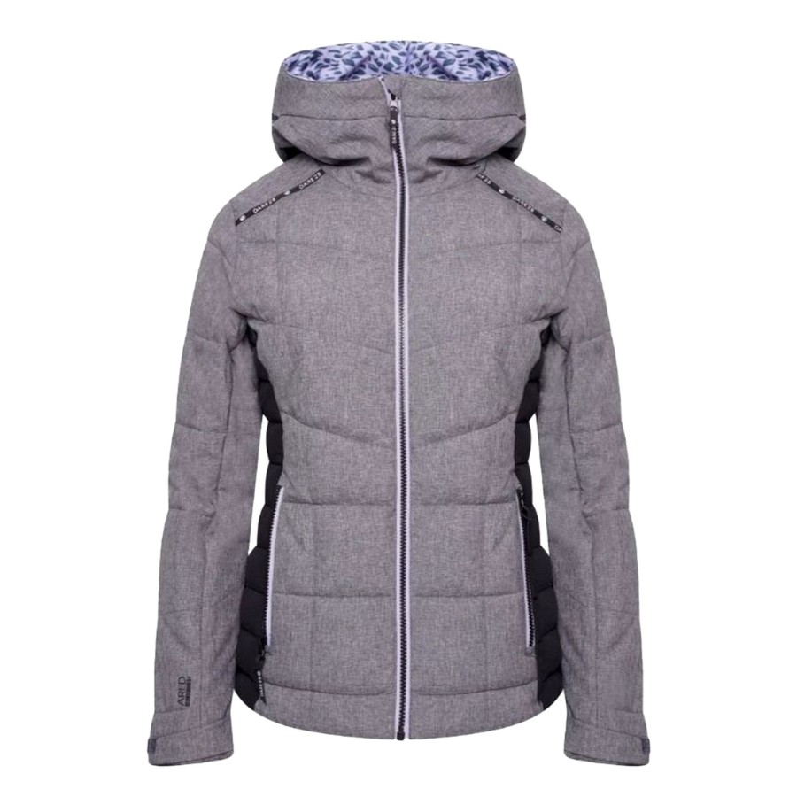 Women dare 2b Coats & Jackets | Dare 2B - Womens/Ladies Expertise Marl Padded Ski Jacket Dark Grey