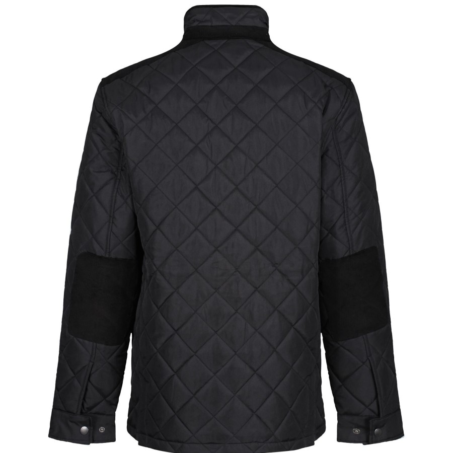 Men regatta Coats & Jackets | Regatta - Mens Padbury Quilted Jacket Black