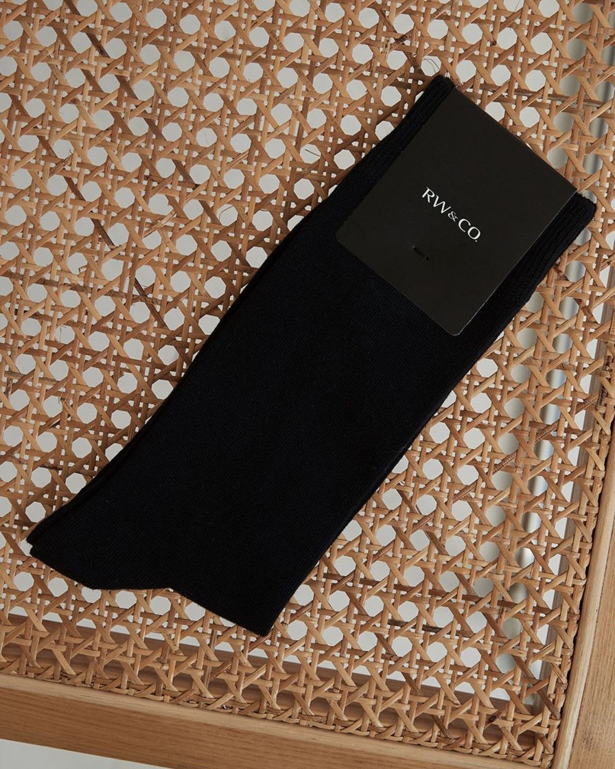 Men r.w. & co. Socks | Basic Dress Socks Black