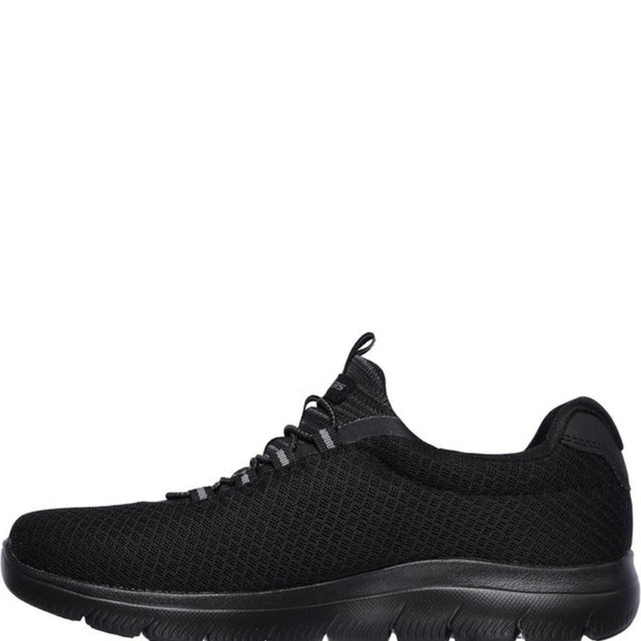 Men skechers Shoes | Skechers - Mens Summits Slip On Sports Sneaker Black